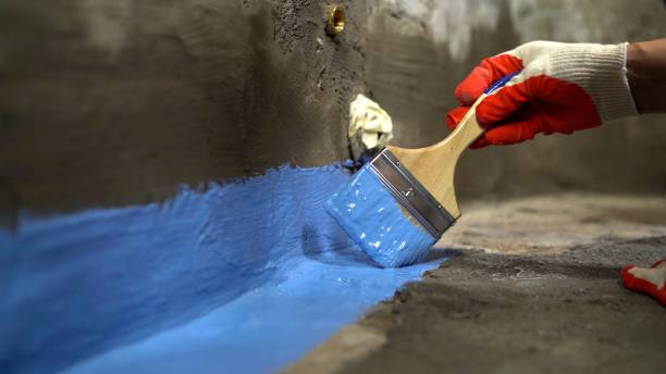 Commercial Waterproofing project at a New Boston, OH business property by SJ Waterproofing Pros